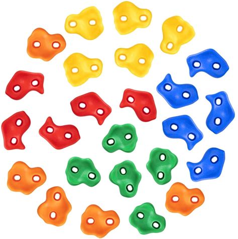 Buy Multi Color 25 Rock Climbing Holds For Kids Climbing Rocks For