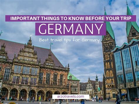 Best Germany Travel Tips Things To Know For Your First Arzo Travels