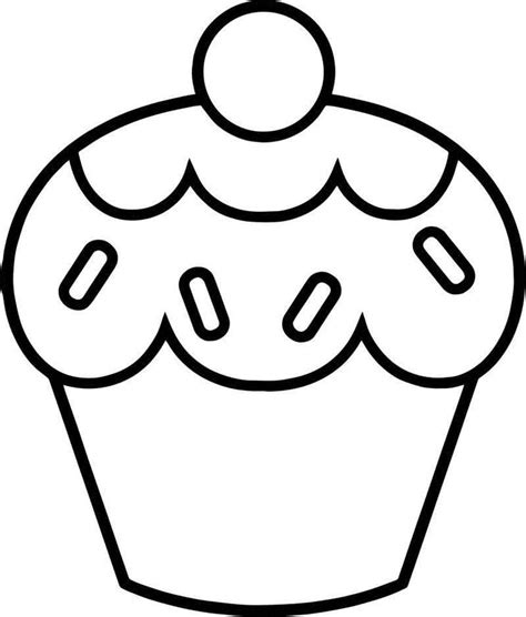 Any Revidevi Free Cupcake Coloring Page | Cupcake coloring pages, Easy