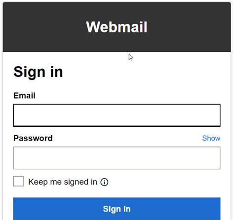 Instructions For Using Your Webmail Email Address Account