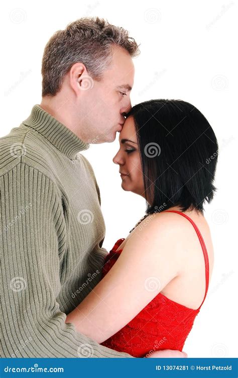 Husband Kissing Wife Stock Image Image Of Kiss Happiness 13074281