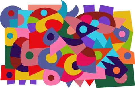 Colorful Abstract Art Vector Doodle Art Mural Abstract Art Png And