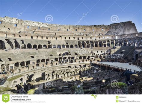 Inside Colosseum Rome Italy Europe Editorial Stock Photo Image Of