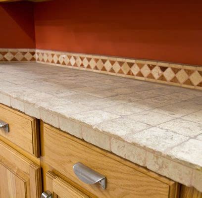 Updating your kitchen is quite a project and it can be quite expensive. Tile countertops picture | Tile countertops kitchen, Tile ...