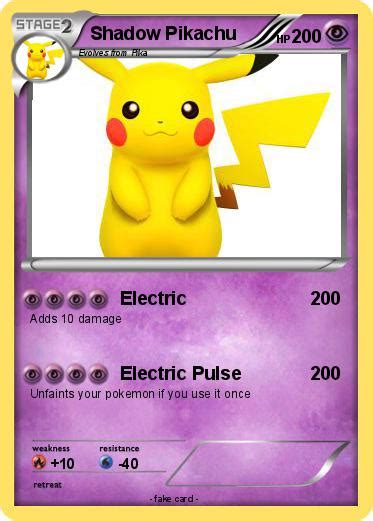 Pokémon Shadow Pikachu 1006 1006 Electric My Pokemon Card