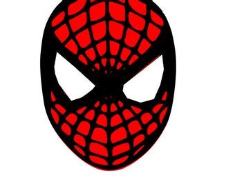 Spiderman SVG, Spiderman Face SVG, Silhouette Cut Files, Cricut Cut