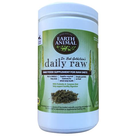 Try now & save up to 30%. Earth Animal Daily Raw Powder Cat & Dog Food Supplement, 1 ...