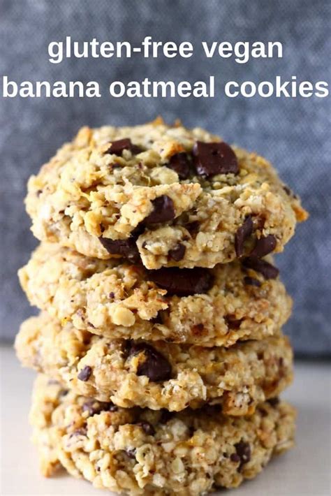 It's true and it's that easy. These Gluten-Free Vegan Banana Oatmeal Cookies are soft ...