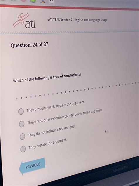 Solved Ati Ati Teas Version 7 English And Language Usage Question