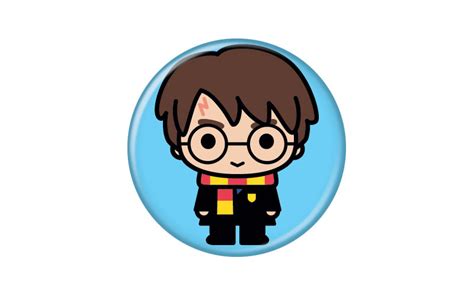 Harry Potter Character Button Pin Bobble Heads