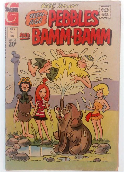 pebbles and bamm bamm 6 4 5 1972 comic books bronze age charlton humor satire hipcomic