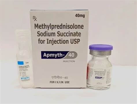 Methylprednisolone 40 Mg Injection At Rs 145 Unit Methylprednisolone