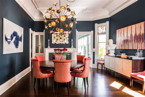 13 Of The Best Blue Paints For Your Home Orange Dining Room Dining