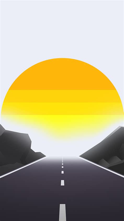 2160x3840 Road Mist Sun Landscape Minimal 4k Sony Xperia Xxzz5