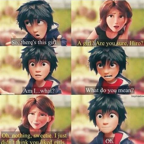 officialbh6 no but seriously imagine aunt cass s reaction when she finds out hiro likes some