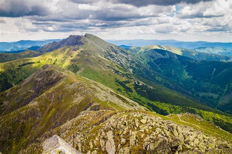The Main Ridge Of The Low Tatras Mountains Mountain Huts Table