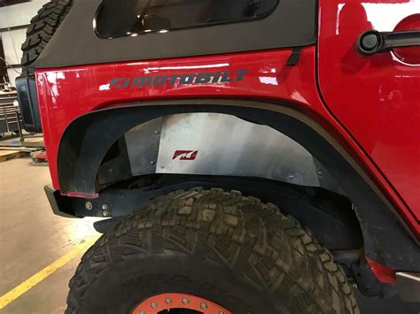 Rear Inner Fenders Aluminum For Jeep Jk Jku Motobilt