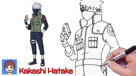 How To Draw Kakashi Hatake Step By Step Easy Drawing Tutorial Youtube