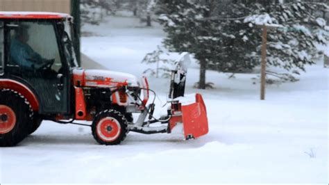 Kubota B3030 Snowblowing On 1022012 Youtube