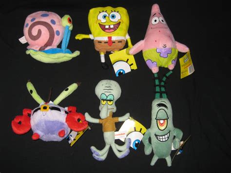 Spongebob Squarepants Plush Toy Set Patrick Mr Krabs Plankton Gary New