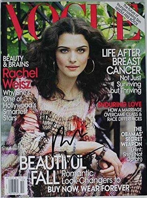 Rachel Weisz Signed Autographed Complete Vogue Magazine Coa