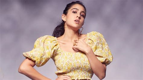 Want To Wear More Florals In 2021 Add Sara Ali Khan S Yellow Blouse
