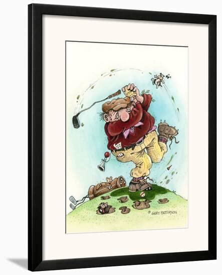 Full Swing The Golfer Framed Giclee Print Gary Patterson