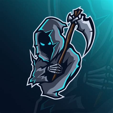Mascot Logo Concept Reaper Logo Design Art Logo Design Video Art Logo