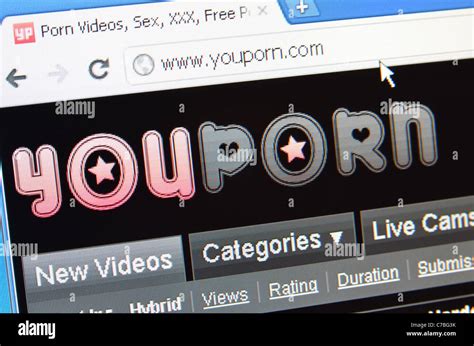 Youporn Screenshot Del Sito Web Foto Stock Alamy