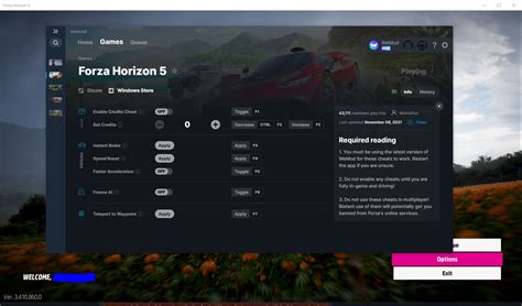 Forza Horizon 5 Cheats And Trainer For Xbox Trainers Wemod Community