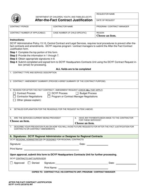 Dcyf Form 15 472 Fill Out Sign Online And Download Fillable Pdf