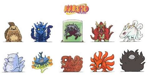 All Of The Bijuus Naruto Cute Anime Chibi Tailed Beasts Naruto