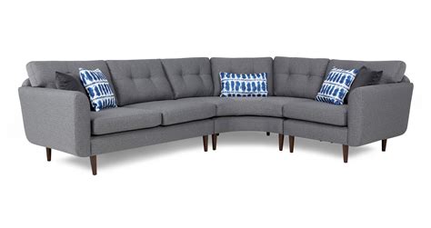 I liked the look of this sofa called zinc and had a french connection label. Clay Left Hand Facing Curved 2 Corner 1 Sofa | DFS Ireland