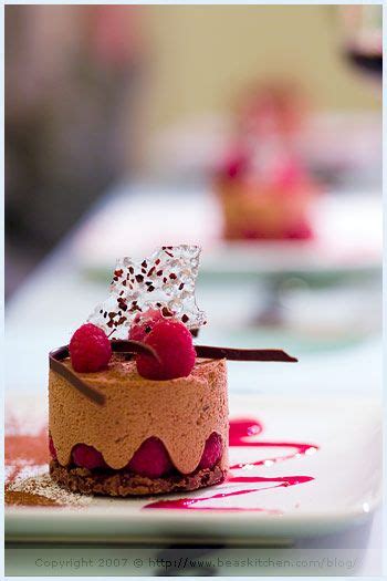 Fine dining etiquette can also be referred to as table manners. Chocolate Mousse, Raspberry and Croustillant | Desserts ...