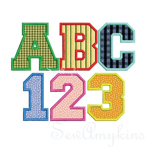 Quilt Font Alphabet Letters Machine Embroidery Design Initials Numbers