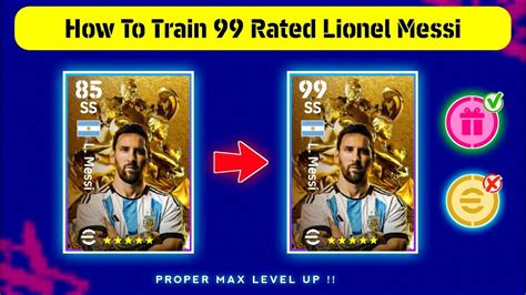 Free L Messi Max Training Tutorial In Efootball Mobile How To