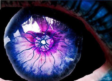 Purple Demon Eye Wit Blue Streaks Supernatural Rpg Photo 16741129