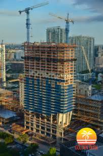 Brickell City Centre Construction Photos Day And Night — Golden Dusk