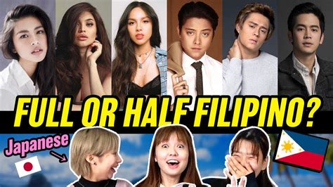 japanese guess filipino celebrities full or half filipino youtube