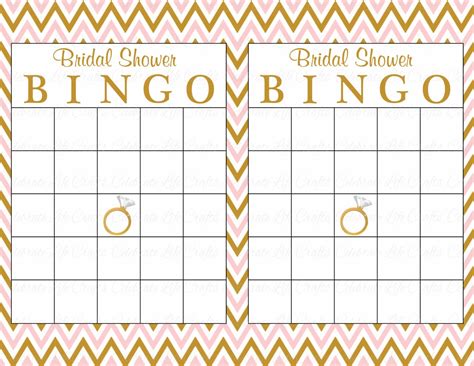 60 Bridal Bingo Cards Blank And 60 Prefilled Cards Printable