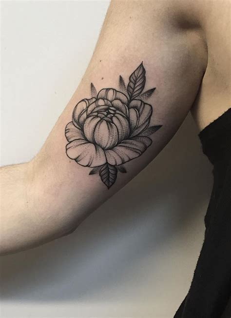 60 Black And Gray Flower Tattoos By Anna Bravo List Inspire Flower