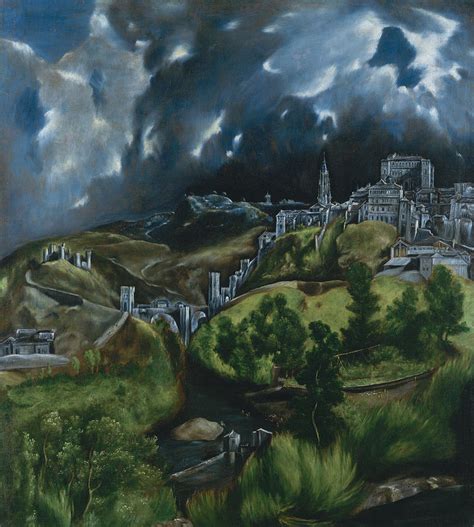 View Of Toledo Painting By El Greco Pixels