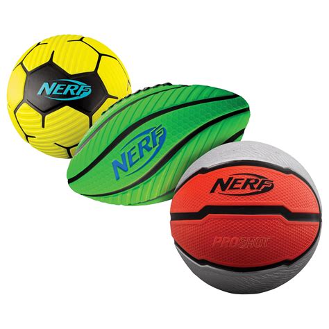 Nerf Multi Sport Ball Set Mini Soccer Ball Football And Basketball