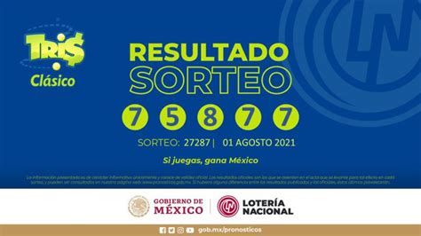 Resultados Y Números Ganadores De Hoy De La Lotería Tris Extra 1 De Agosto As México