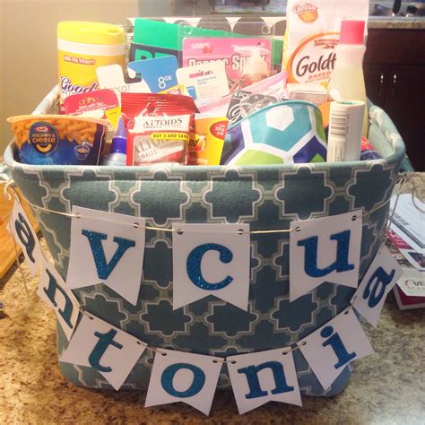 College freshman gift basket/survival kit | College survival kit, College survival, College gifts