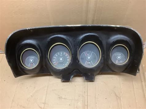 1969 Ford Mustang Dash Instrument Cluster 120mph Speedometer Gauges