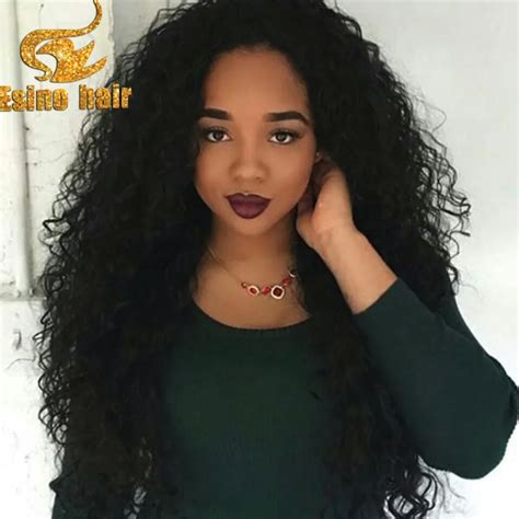 Virgin Brazilian Curly Glueless Lace Front Human Hair Wigs 100 Human