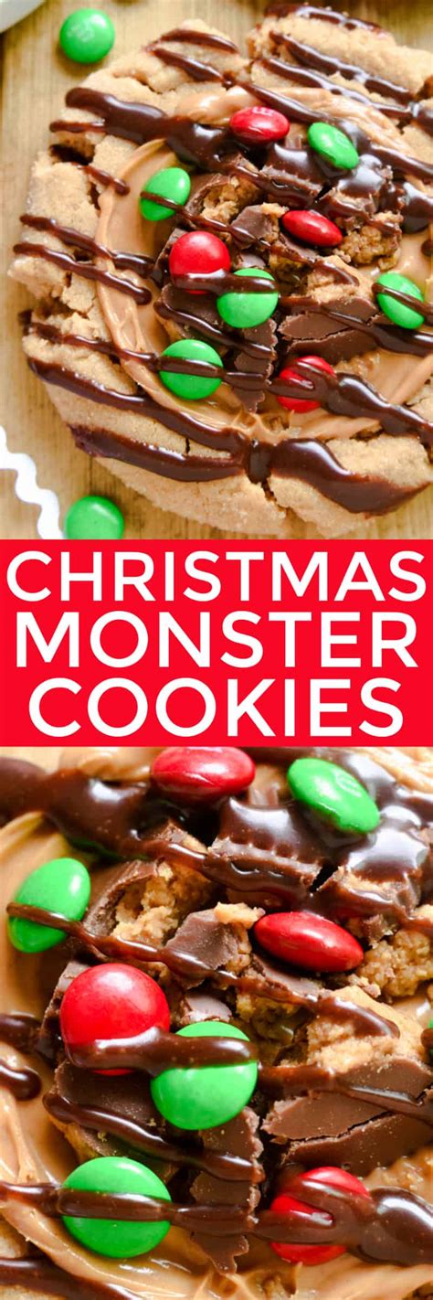Whether you're making them for a party, santa, or just a cozy night in by the fireplace, there's always a reason to whip up a batch of cookies during the holidays. Christmas Monster Cookies | Lemon Tree Dwelling
