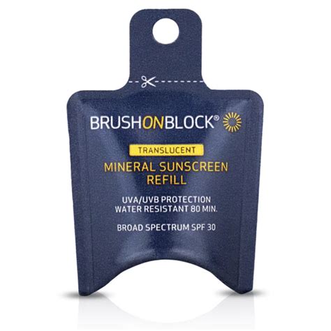 Brush On Block Mineral Sunscreen Spf30 Refill Translucent The Derma
