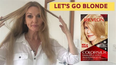 Dying My Hair At Home With Revlon Colorsilk Medium Ash Blonde Youtube